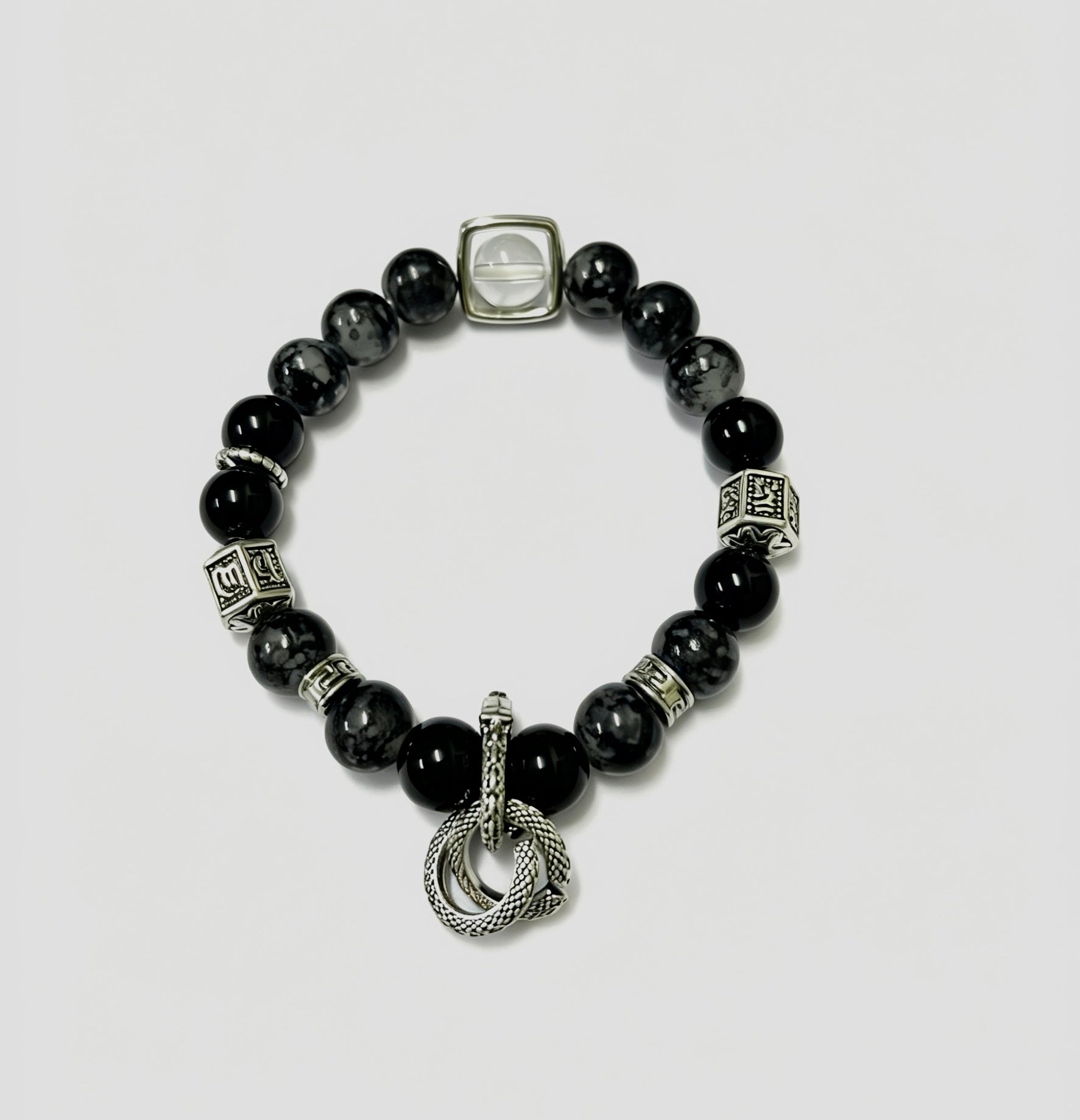 LANFLORA Handmade Crystal Stone Bracelet Spiritual Crystal Bracelet for Balance & Luck Gelang Tuah Wanita