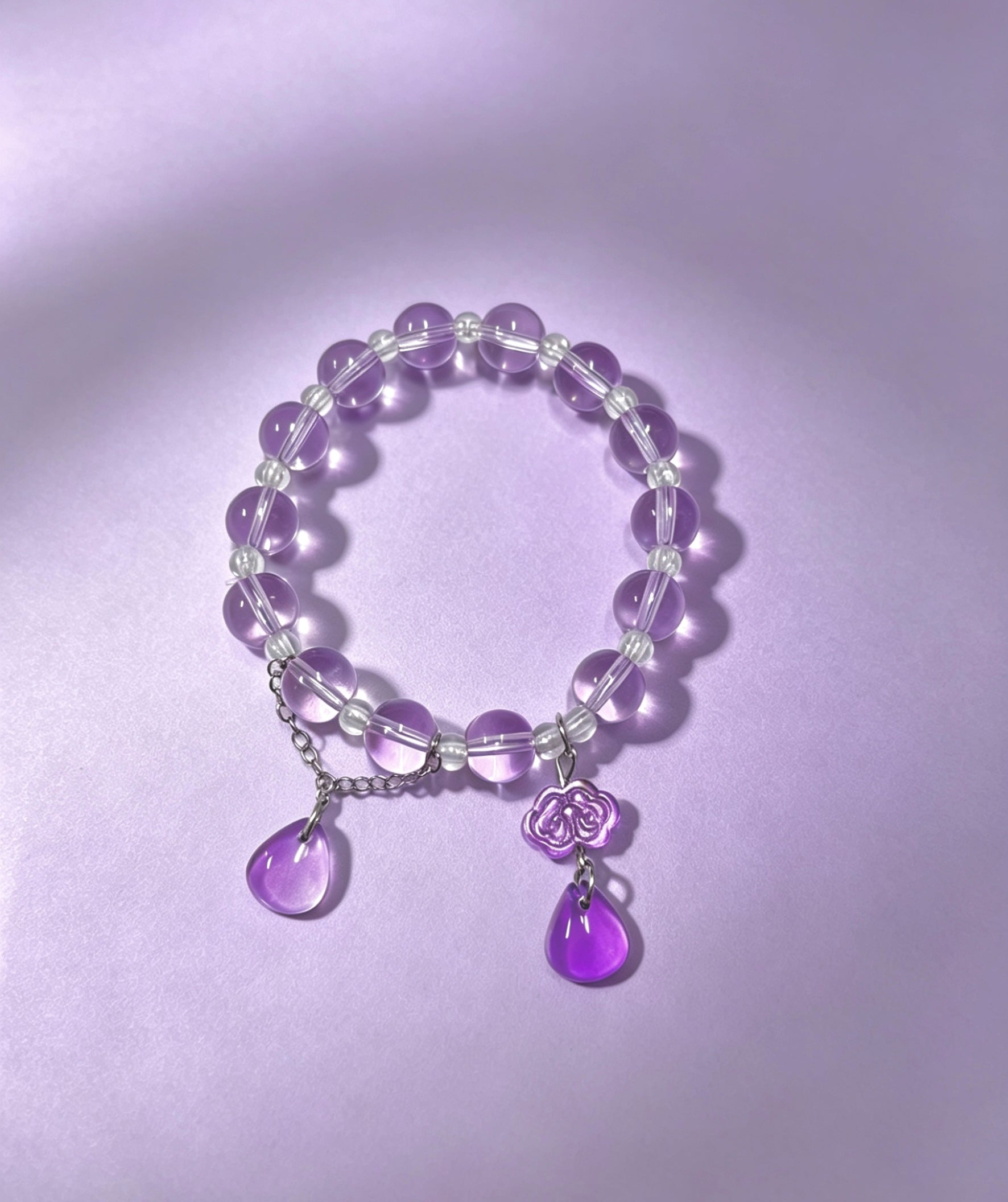 LANFLORA Handmade Crystal Stone Bracelet Spiritual Crystal Bracelet for Balance & Luck Gelang Tuah Wanita
