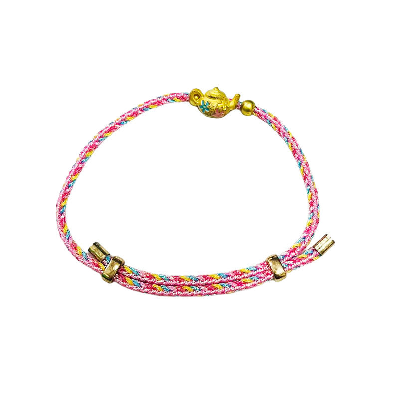 Handwoven Lucky Cord Bracelet | Handmade Charm Accessory