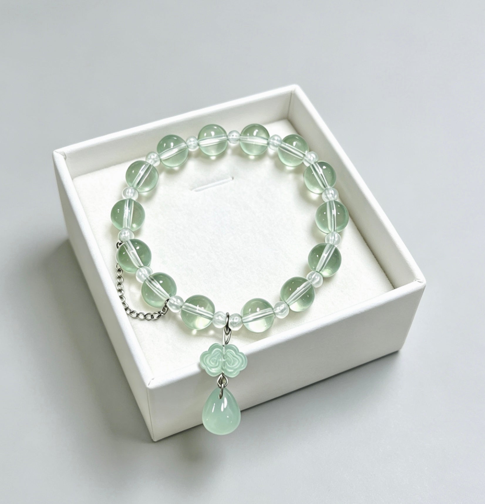 LANFLORA Handmade Crystal Stone Bracelet Spiritual Crystal Bracelet for Balance & Luck Gelang Tuah Wanita
