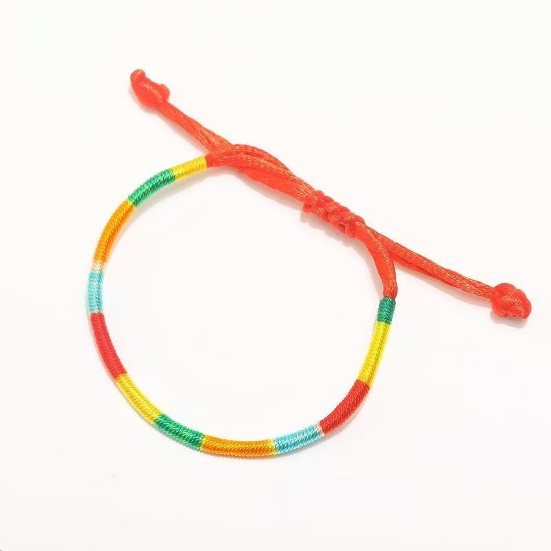 Handwoven Lucky Cord Bracelet | Handmade Charm Accessory