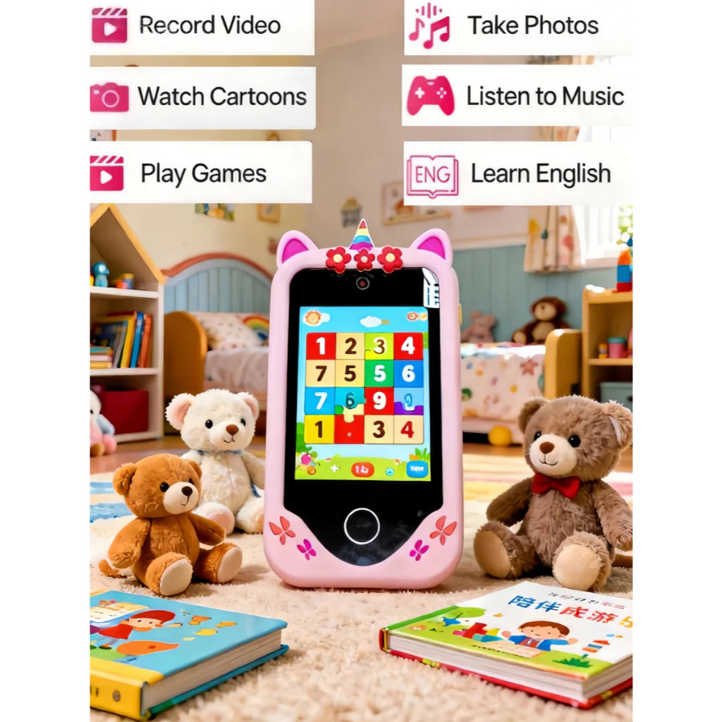 Kids Smart Phone Camera Toys Touchscreen Learning Toy for 3-12 Year Old Boys Girls Phone MP3