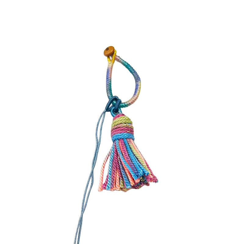 Chinese Knot Keychain | Handmade Colorful Cotton Rope DIY Pendant