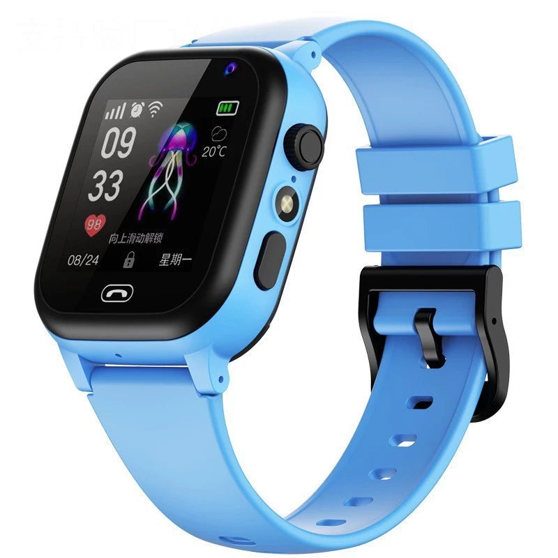 smart watch kids gps tracker smart watch sim card with 4g video call rotating cameras sos Children