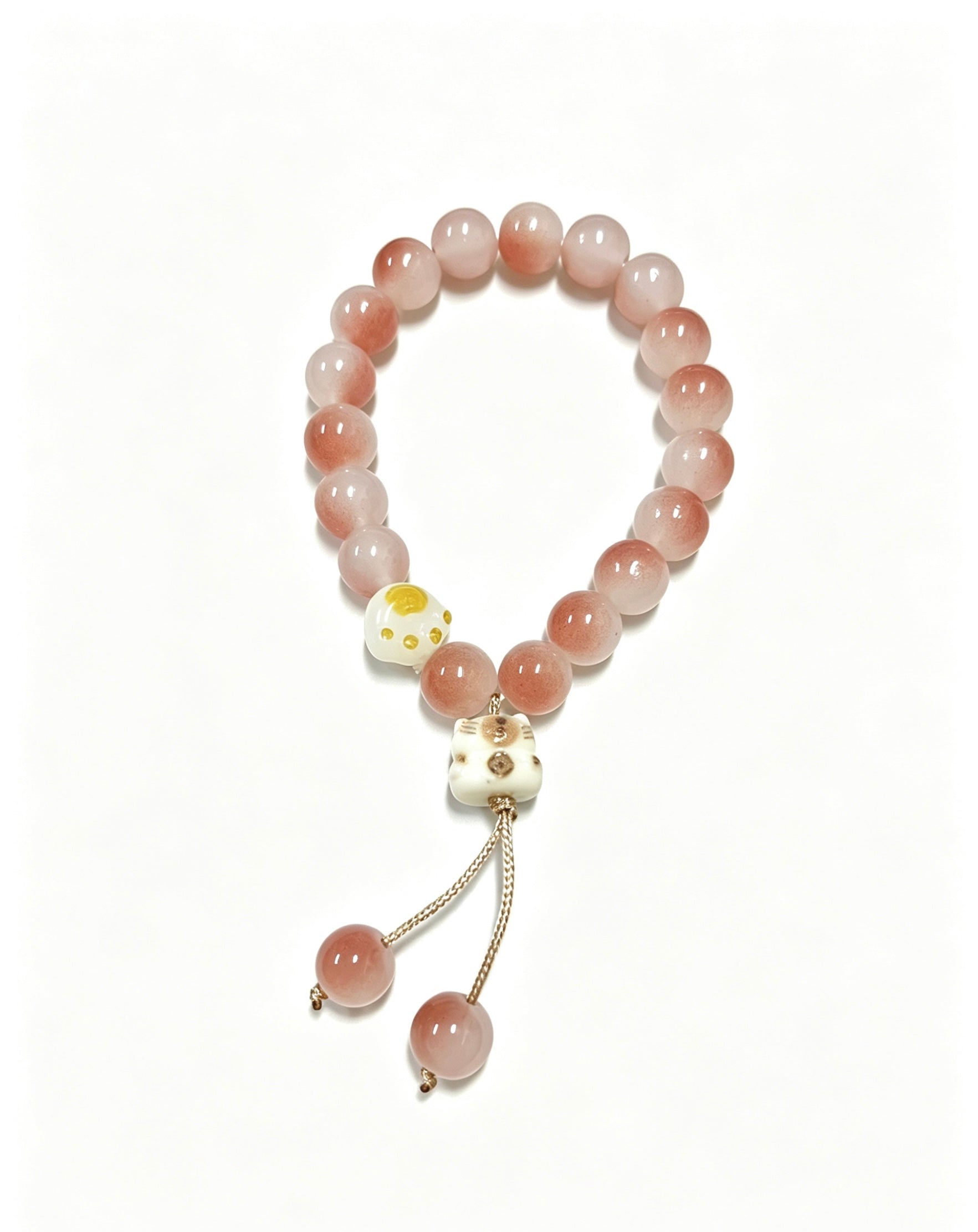 LANFLORA Handmade Crystal Stone Bracelet Spiritual Crystal Bracelet for Balance & Luck Gelang Tuah Wanita