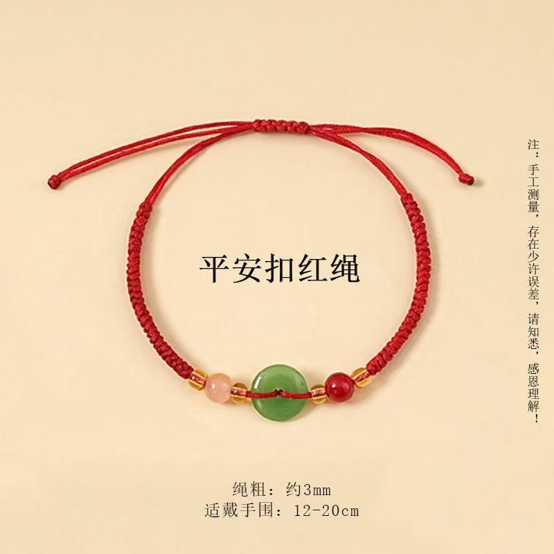 Handmade Red Lucky Bracelet – Fortune Charm Bracelet