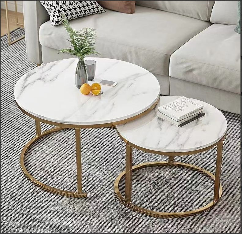 Nordic style marble coffee table not wood