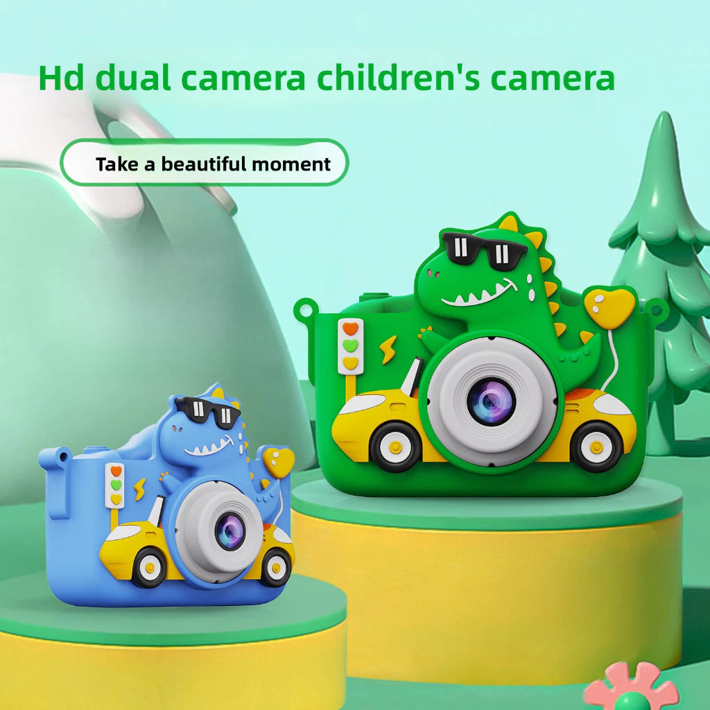 Children's Camera 1080P|Children's Digital Camera/HD Video/5 Educational Games/Dinosaur Camera