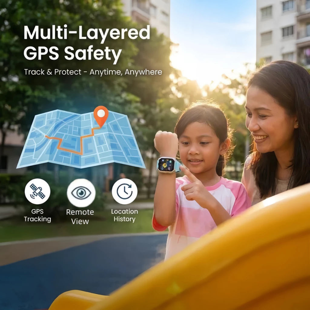 smart watch kids gps tracker smart watch sim card with 4g video call rotating cameras sos Children