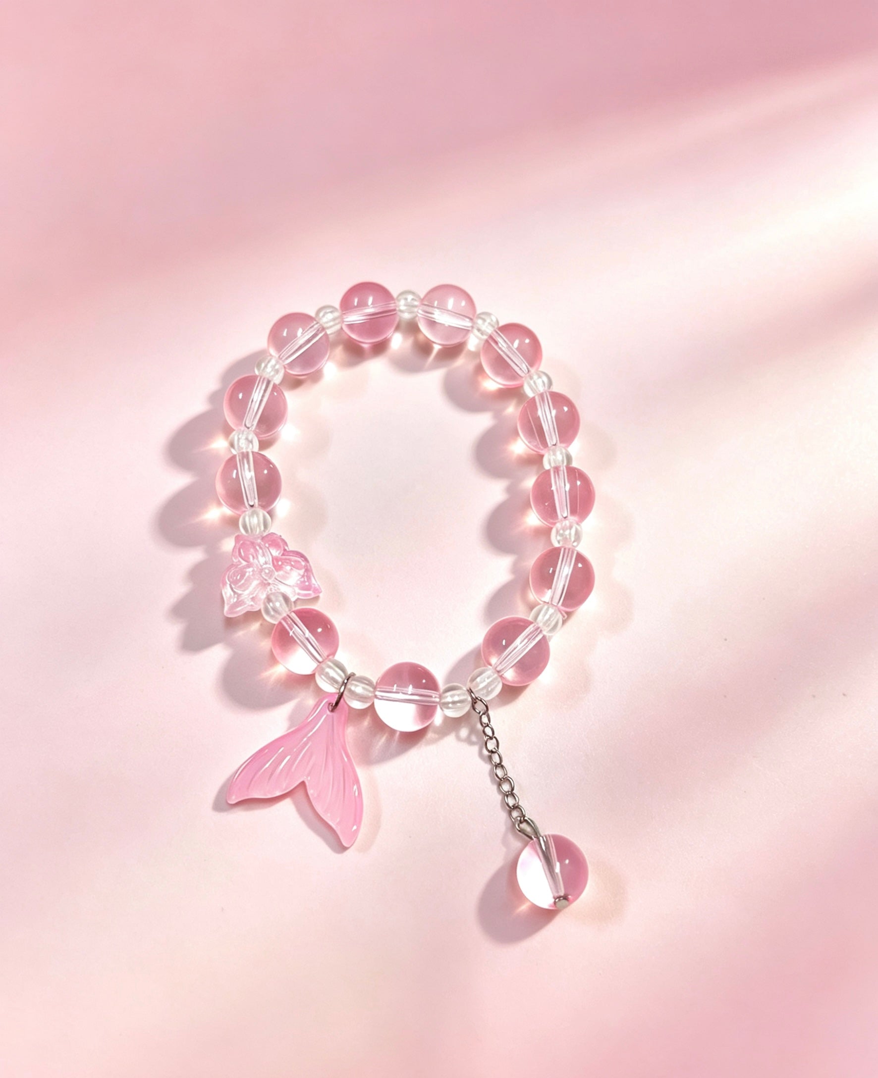 LANFLORA Handmade Crystal Stone Bracelet Spiritual Crystal Bracelet for Balance & Luck Gelang Tuah Wanita