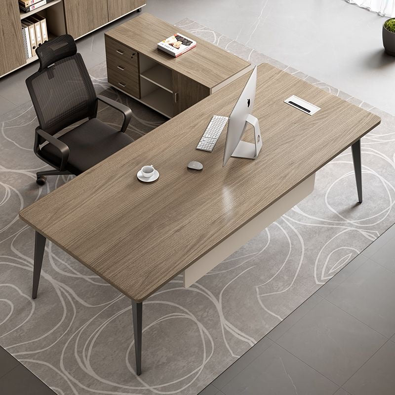 Modern Minimalist Executive Office Desk Set with Chair – Manager Desk, Boss Desk, Home Office Furniture