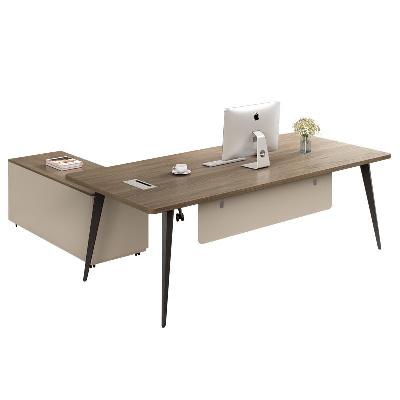 Modern Minimalist Executive Office Desk Set with Chair – Manager Desk, Boss Desk, Home Office Furniture