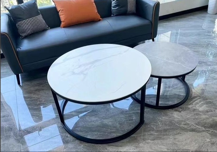 Nordic style marble coffee table not wood
