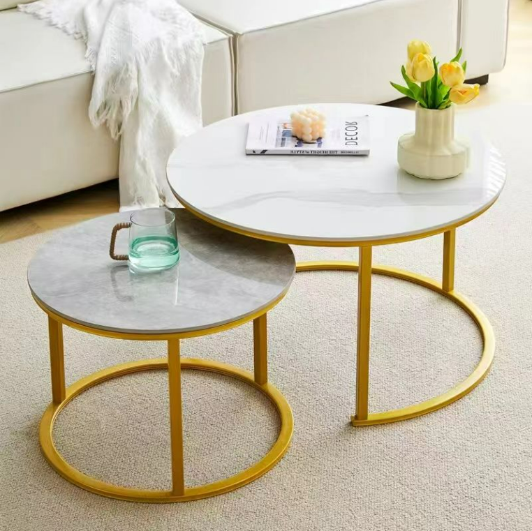 Nordic style marble coffee table not wood