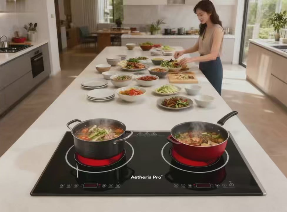 Aetheris Pro Dapur Induksi Mudah Alih, Pelbagai Fungsi Pemanasan Pantas Induction Cooker – Portable, Multi- function